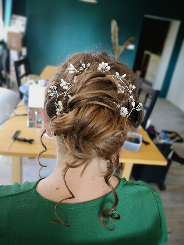 Coiffure réalisée par Émilie à domicile