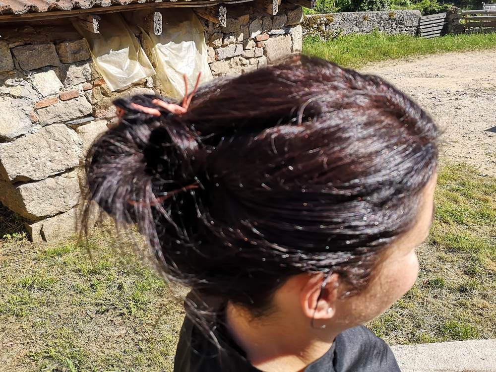 Coiffure réalisée par Émilie à domicile