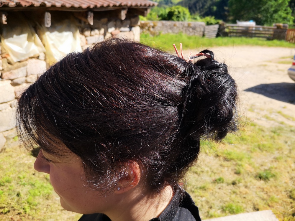 Coiffure réalisée par Émilie à domicile