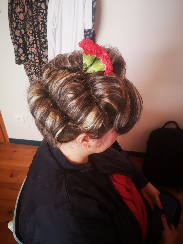 Coiffure réalisée par Émilie à domicile
